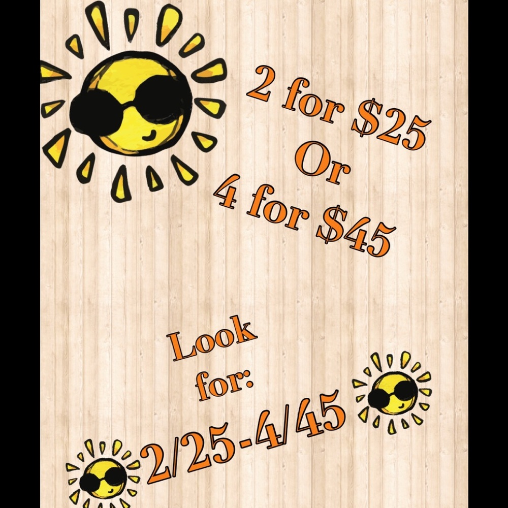 🌞2/25-4/45🌞 any item $11 and up ⬆️